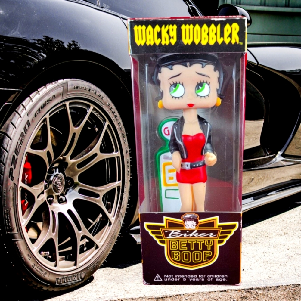 Biker Betty boop wacky wobbler (nib) Brand new official biker betty boop wacky